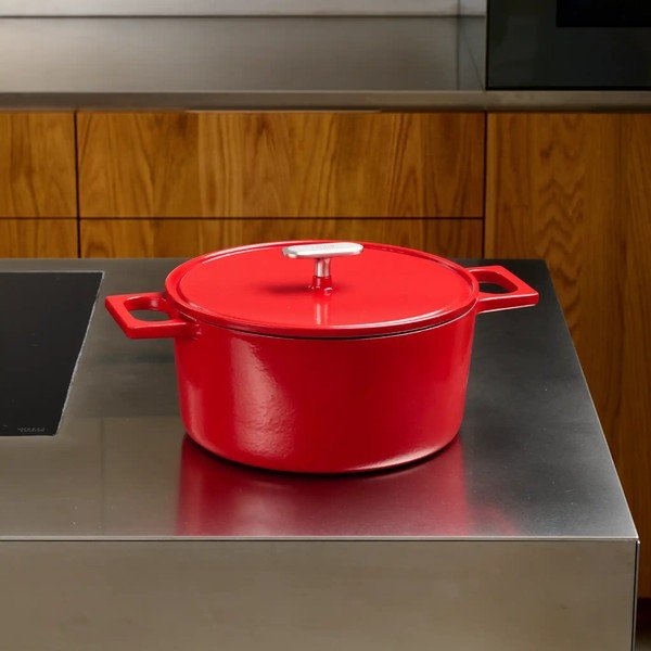 Касерола от излято желязо с капак подходяща за индукционен котлон 5,5 l Mattia 3.0 – FABINI-image-1