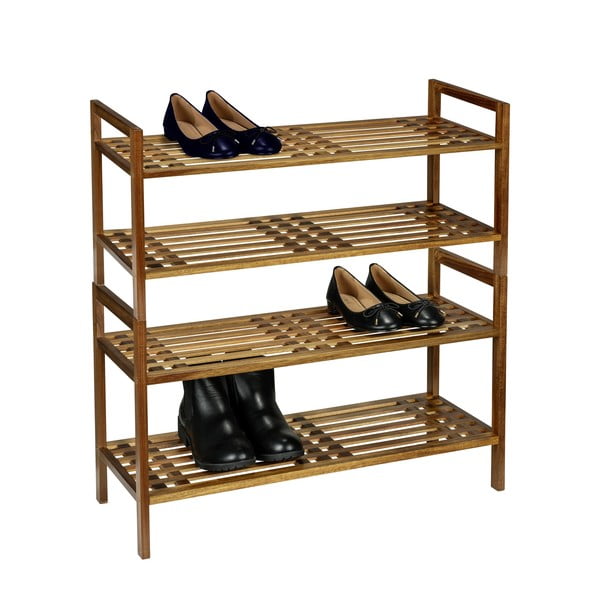 Стелаж за обувки от масивна акация в естествен цвят 69x40,5x27 cm Fondi – Wenko-image-4