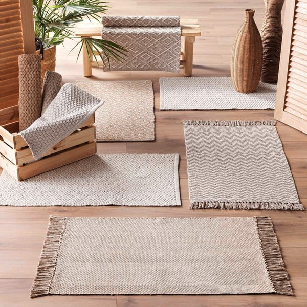 Светлокафяв килим подходящ за пране 50x80 cm Alessia – douceur d'intérieur-image-2