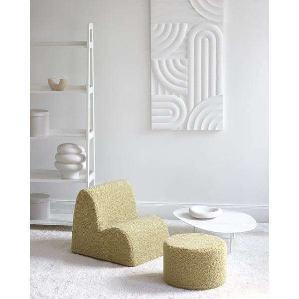 Зелен детски пуф от букле – Wigiwama-image-3