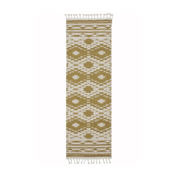 Жълт килим , 80 x 240 cm Taza - Asiatic Carpets
