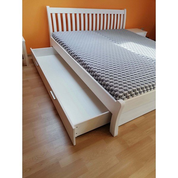 Бяло чекмедже под леглото 160x200 cm Tonja – Olivia Living-image-1