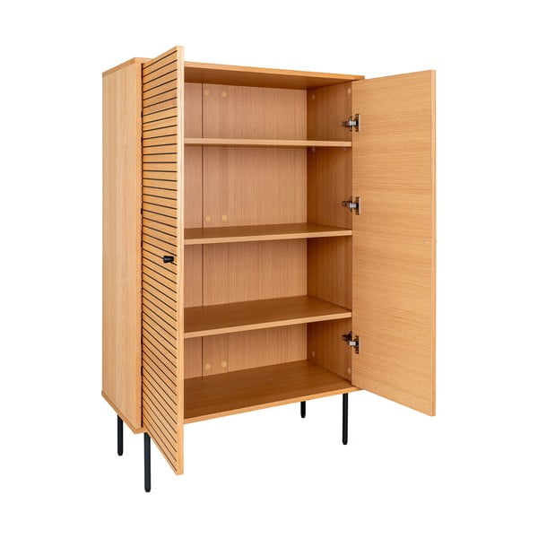 Шкафче от декор от дъб  в естествен цвят 80x130 cm Kyoto – House Nordic-image-4