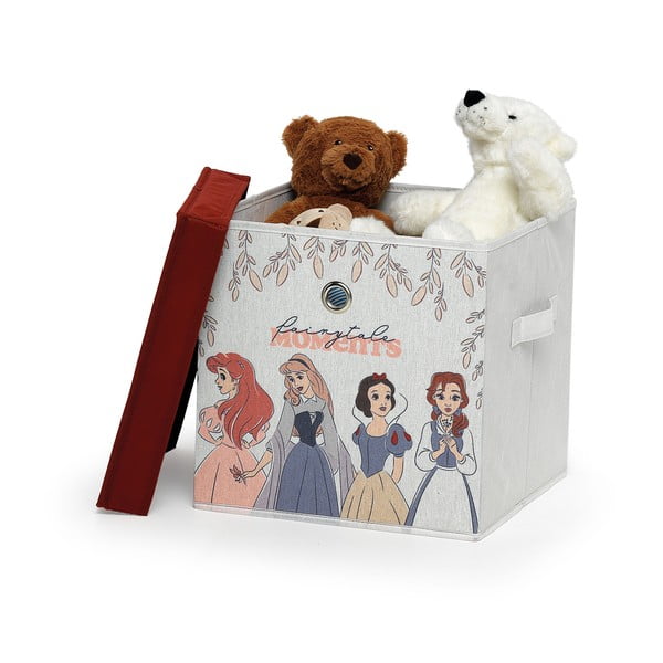 Детска кутия за съхранение на текстил с капак Princess, 30 x 30 x 30 cm Disney - Domopak