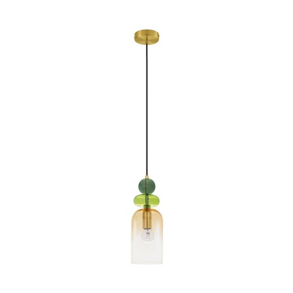Стъклено висящо осветително тяло  в златист цвят ø 11 cm Murano – Nova Luce