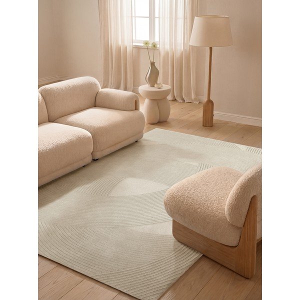 Кремав вълнен килим 120x170 cm Kensington Victoria – Ted Baker-image-1