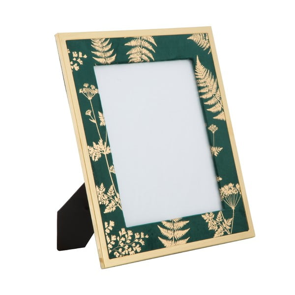 Зелена и златна фоторамка за маса , 20 x 25 cm Glam - Mauro Ferretti