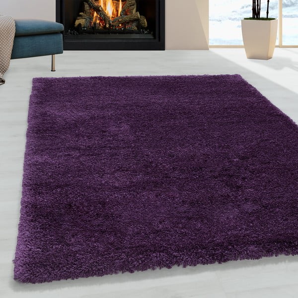Тъмнолилав килим 160x230 cm Fluffy – Ayyildiz Carpets-image-1