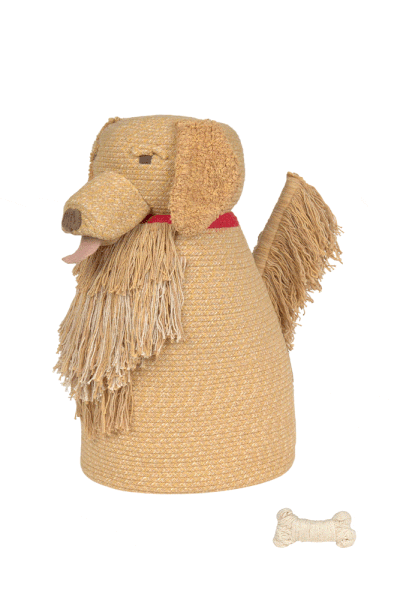 Бежова текстилна детска кошница за играчки 40x30x55 cm Luna – Lorena Canals