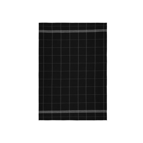 Черна памучна кухненска кърпа Геометрична, 50 x 70 cm Minimal - Södahl