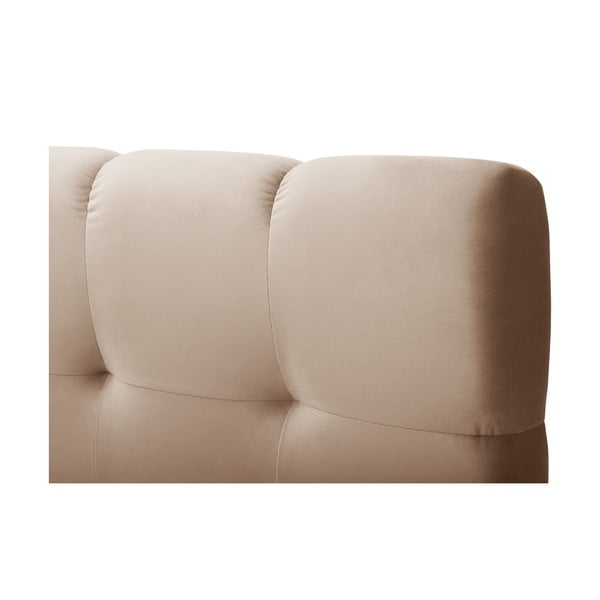 Светлокафяво боксспринг легло с място за съхранение 160x200 cm Bali - Cosmopolitan Design-image-1