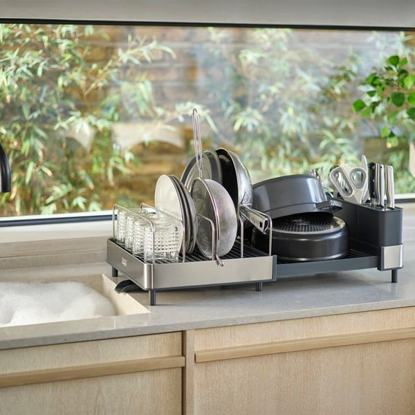 Метална тава за оттичане в синьо-сребристо Extend - Joseph Joseph-image-1