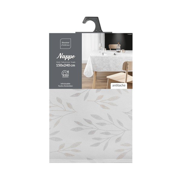 Перяща се покривка за маса 150x240 cm Lonigold – douceur d'intérieur