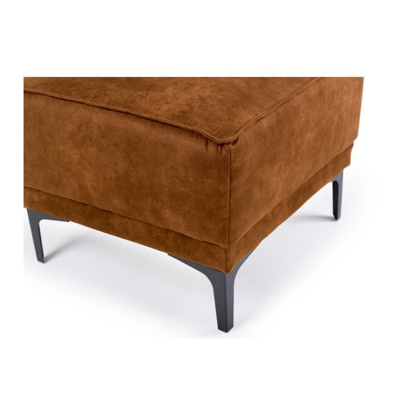 Светлокафява табуретка от изкуствена кожа Copenhagen - Scandic-image-4