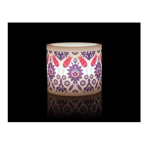 Kruhový svícen na čajovou svíčku Ceramic Tile Tulip