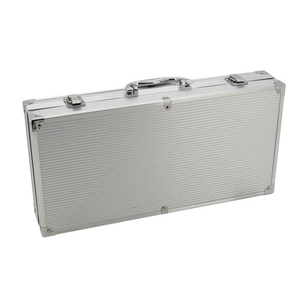 Комплект от 11 инструмента за печене на скара в алуминиев калъф Grey Line - Cattara-image-4