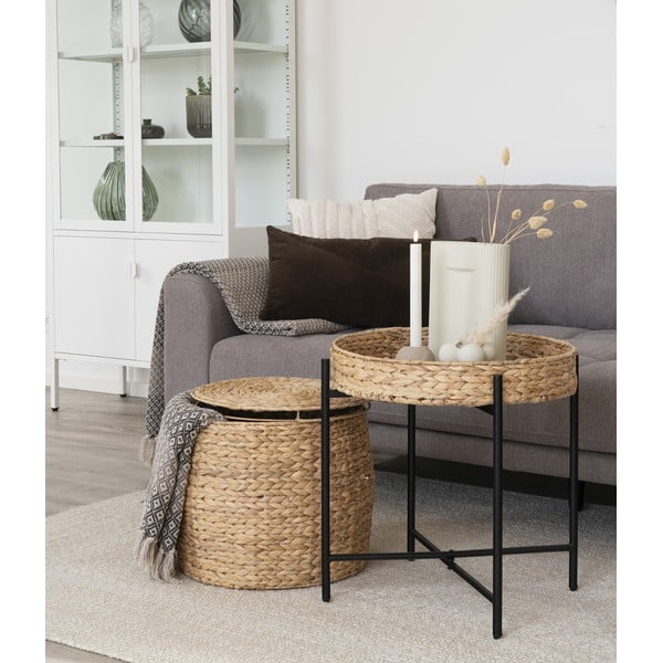 Кръгла маса за съхранение ø 43 cm Delia - House Nordic-image-1