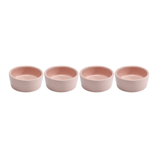 Комплект от 4 пастелно розови чаши от керамика Dipped, 6 cm - Ladelle