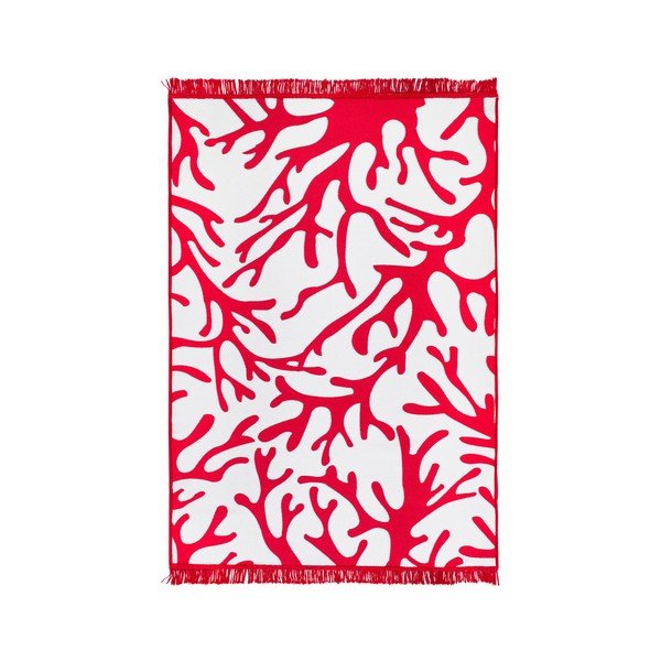 Červeno-bílý oboustranný koberec Coral Reef, 120 x 180 cm-image-3