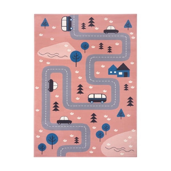 Розов детски килим 160x220 cm Adventures - Hanse Home