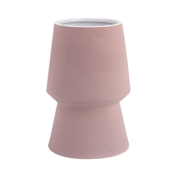 Růžová keramická váza PT LIVING Cast, výška 17 cm