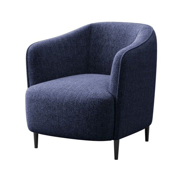 Тъмносиньо кресло Galbe – Ghado-image-2