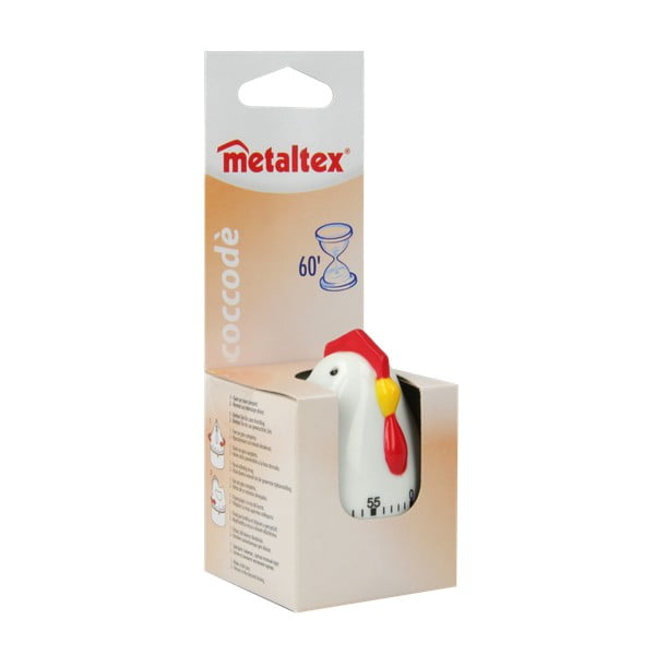 Бяла хронометър за готвене Minute Hen - Metaltex-image-1