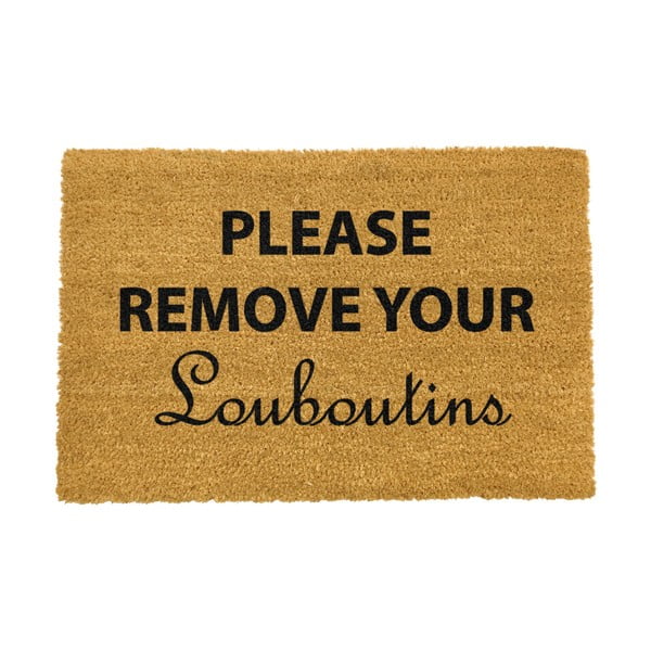 Постелка от естествени влакна Вашият Louboutins, 40 x 60 cm Please Remove Your Louboutins - Artsy Doormats