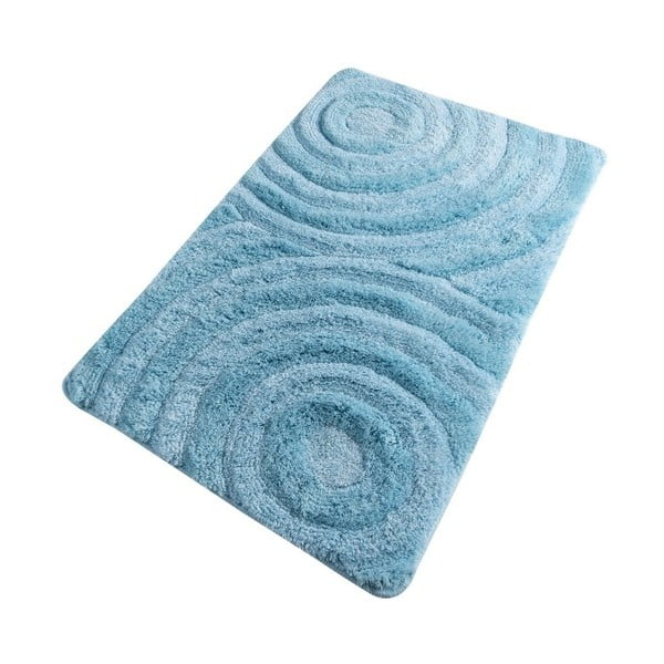 Тюркоазена постелка за баня Wave Turquois, 60 x 100 cm - Confetti Bathmats