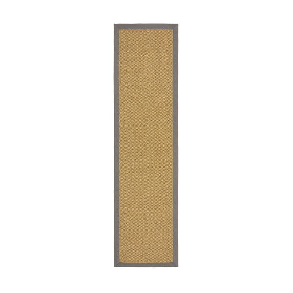 Килим за открито и закрито в сив и светлокафяв цвят 60x230 cm Sisal Look – Flair Rugs