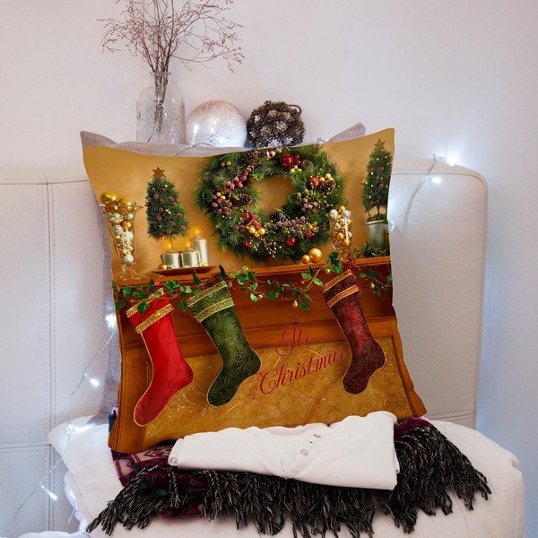 Калъфка за възглавница с коледен мотив 43x43 cm – Mila Home-image-3