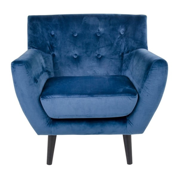 Кресло от синьо кадифе Monte - House Nordic