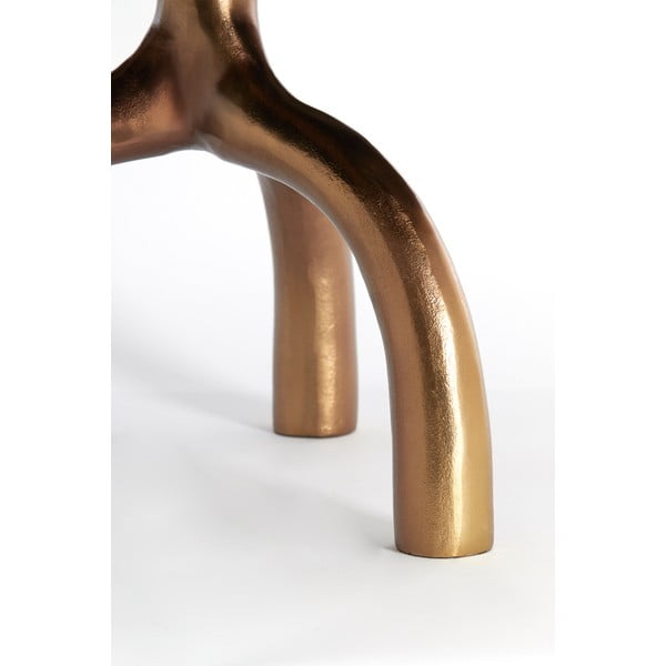 Стъклена кръгла масичка за кафе в бронзово и бежово ø 76 cm Mello - Light & Living-image-3