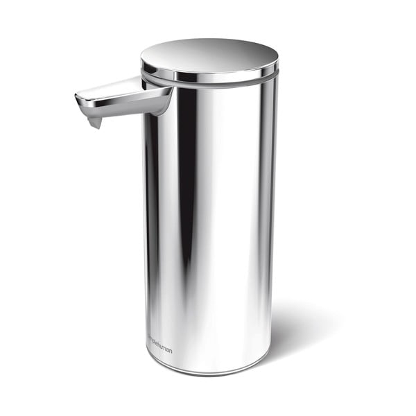 Автоматичен стоманен дозатор за сапун в сребристо 266 ml - simplehuman