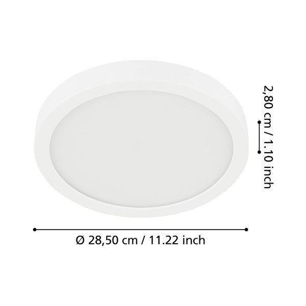 Бяло LED осветително тяло за таван FUEVA 5 – EGLO-image-3