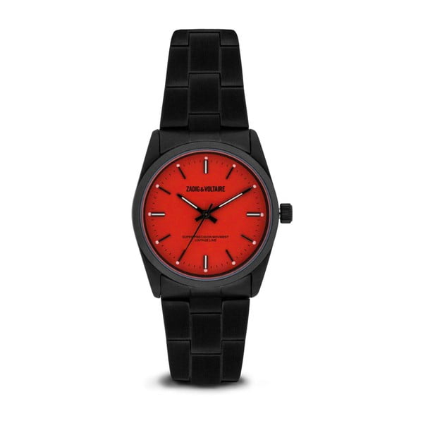 Dámské hodinky s červeným ciferníkem Zadig & Voltaire Party Girl