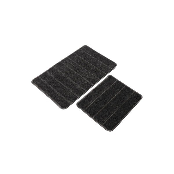 Антрацитни килими за баня в комплект 2 бр. 50x80 cm Yeni Cizgli – Foutastic