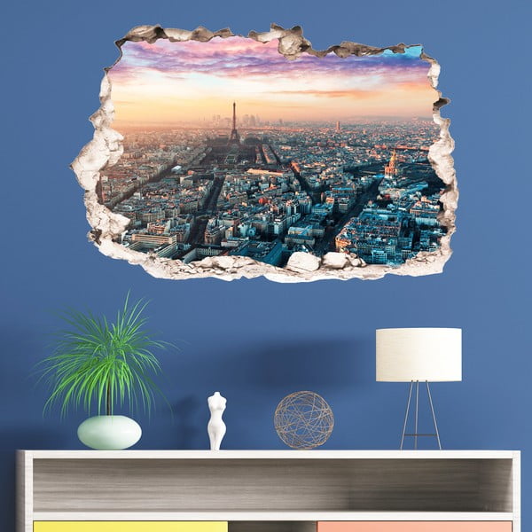 3D стикер за стена Панорама на Париж - Ambiance
