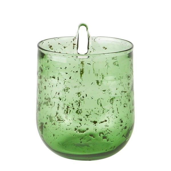 Стъклена висяща саксия в зелено , ∅ 14 cm - Villa Collection
