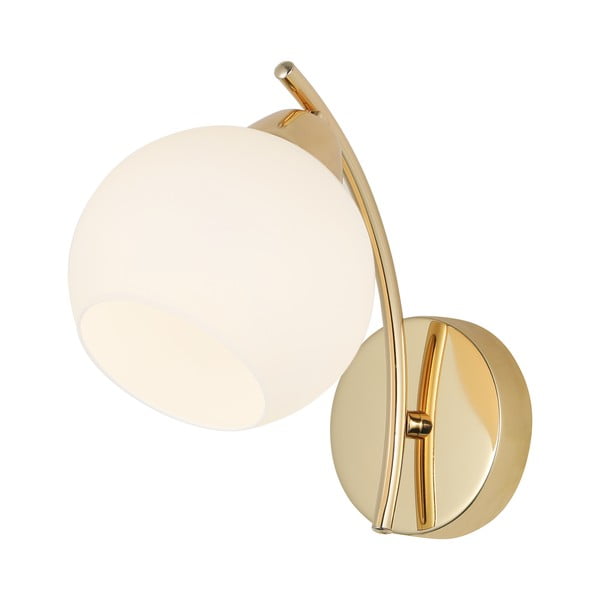 Стенна лампа в бяло и златисто Amos – Candellux Lighting-image-1