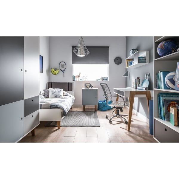 Бяло единично легло , 120 x 200 cm Concept - Vox-image-3