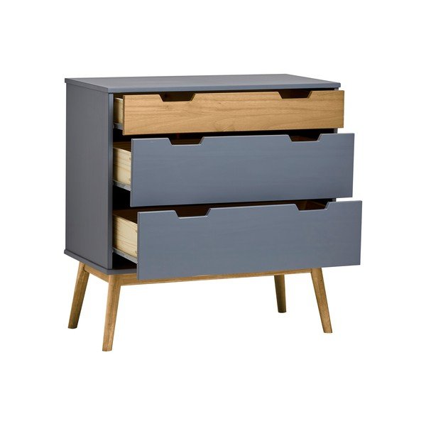 Сив скрин от масивна борова дървесина , височина 82 см Baku - Marckeric-image-3