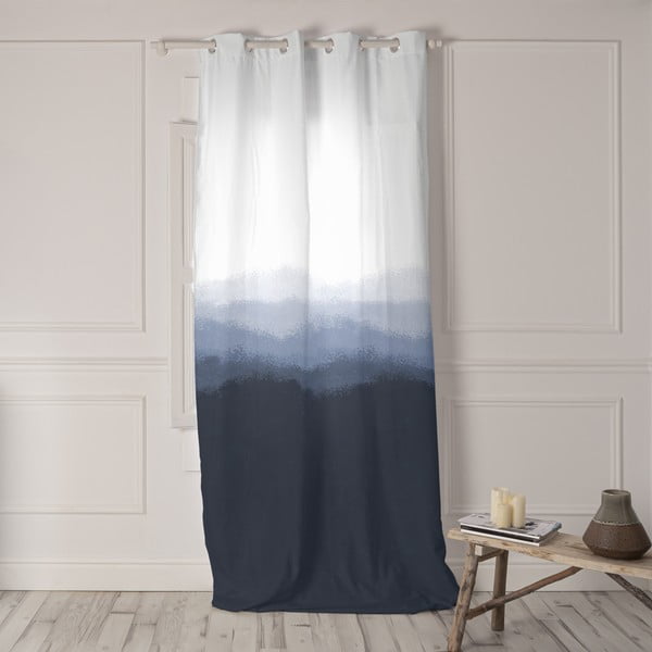 Бяло-синя завеса 140x300 cm Nightfall - Blanc