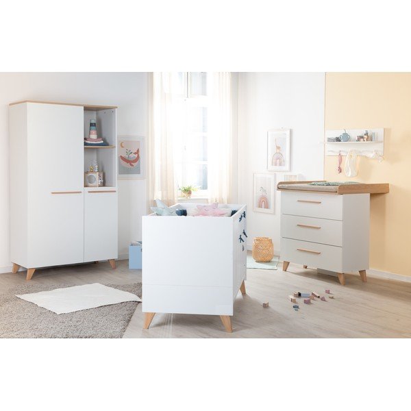 Бяло детско креватче 60x120 cm Léon – Roba-image-4