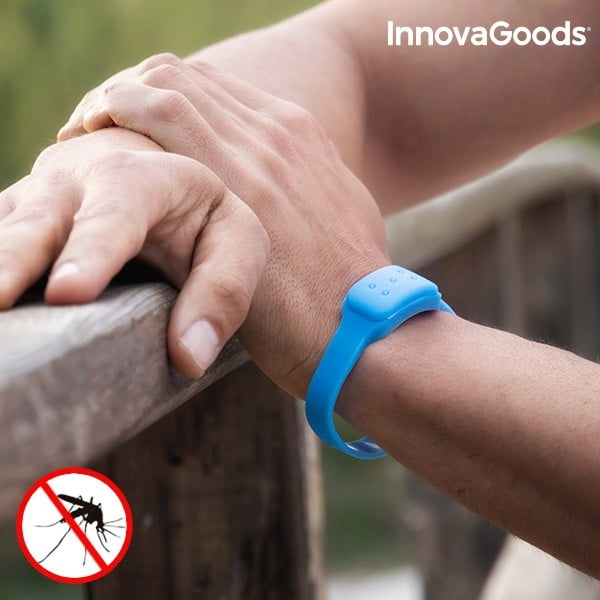 Синя гривна за отблъскване на комари с аромат на цитронела - InnovaGoods