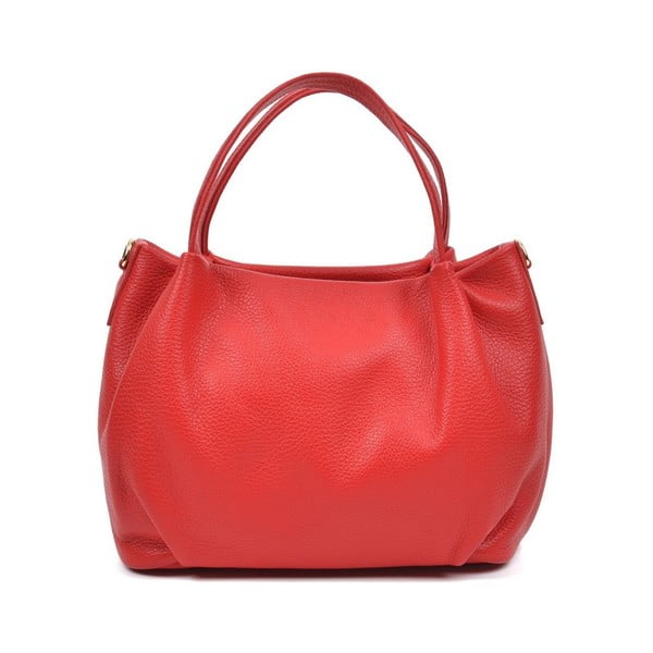 Червена кожена чанта Lonya - Anna Luchini
