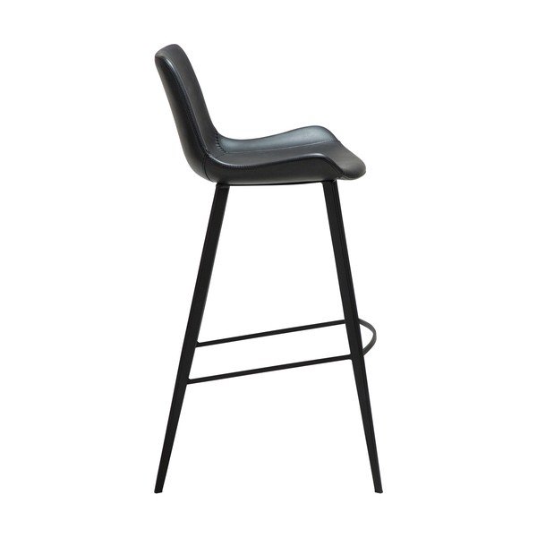 Черен бар стол (височина на седалката 74,5 cm) Hype – DAN-FORM Denmark-image-2