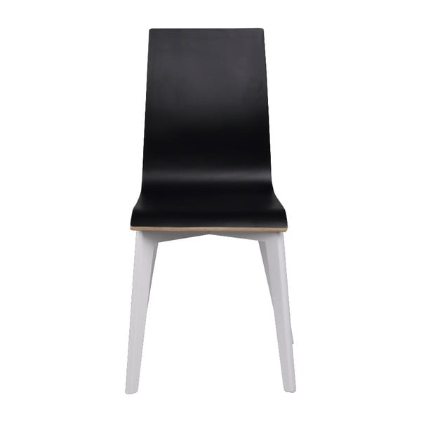 Черен трапезен стол с бели крака Grace - Rowico-image-3