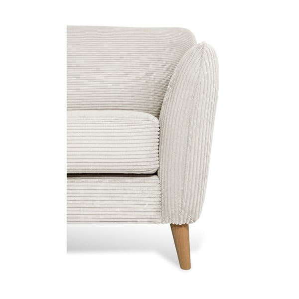 Бял ъглов диван от рипсено кадифе (ляв ъгъл) Paris – Scandic-image-4