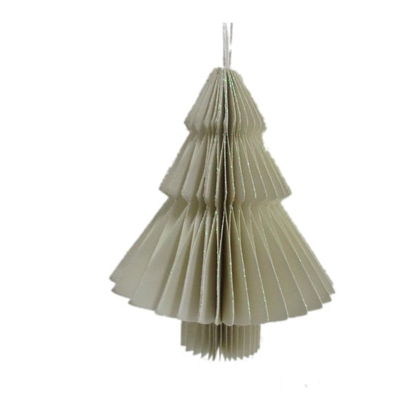 Светлосива хартиена украса за коледна елха, дължина 10 см Honeycomb - Only Natural